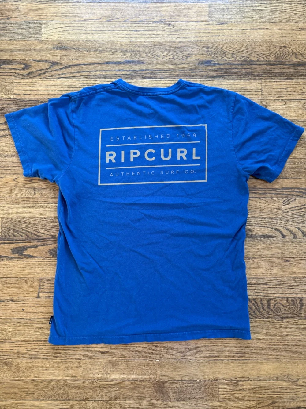 Men’s Rip Curl Royal Blue Short Sleeve Logo Tee